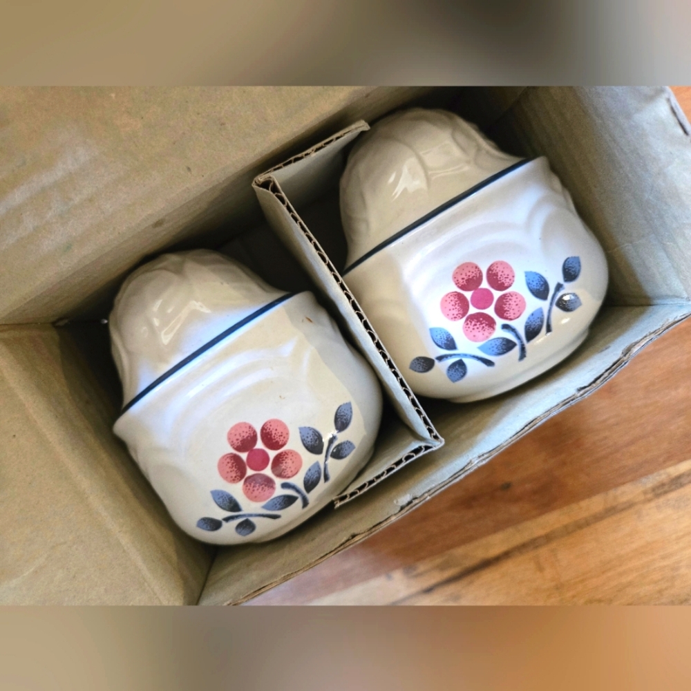 🌿❤️ Vintage Cumberland “Brumbleberry” Salt & Pepper Shaker Set-In Original Box!